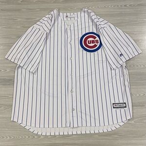 Majestic Chicago Cubs Cool Base Baseball Jersey White Blue Men’s Size 3XL